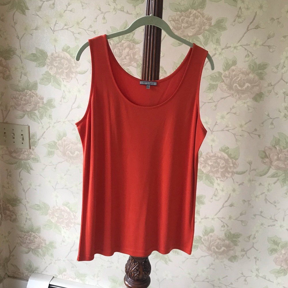 Burnt Orange Anne Klein Tank Top